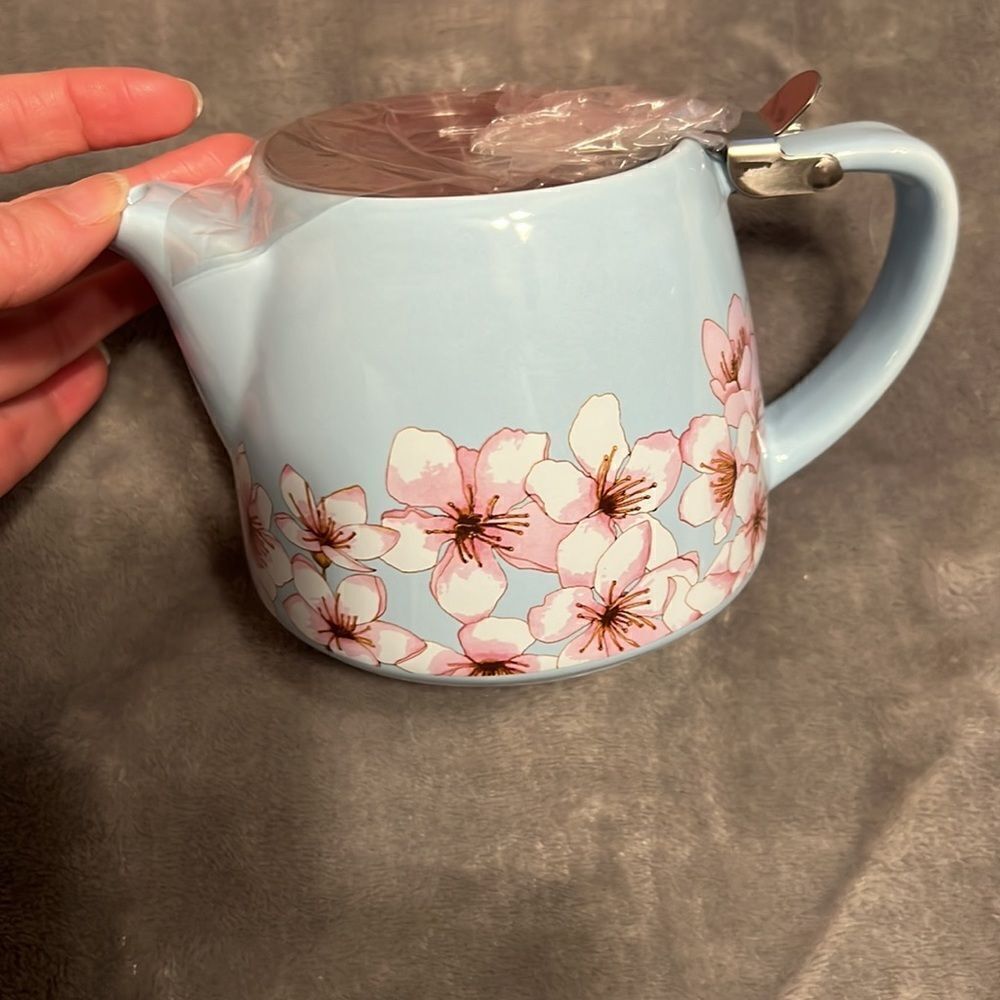 ALFRED Ceramic Stainless Steel Tea Pot - Picture 3 of 3